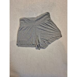Secret Treasures Maternity Ribbed Lounge Shorts Gray S/M